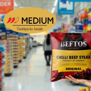 Beftos Chilli Beef Steak Jerky - Medium Hot